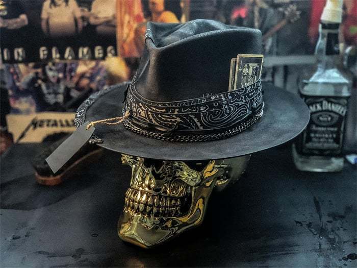 Handmade Skull Cowboy Hat
