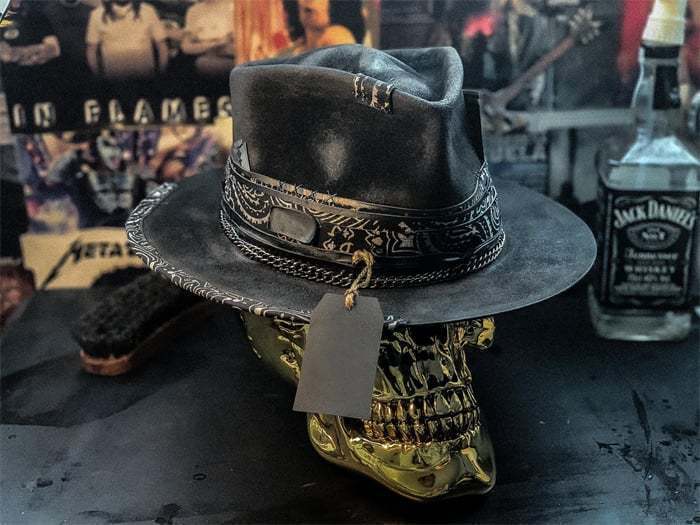 Handmade Skull Cowboy Hat