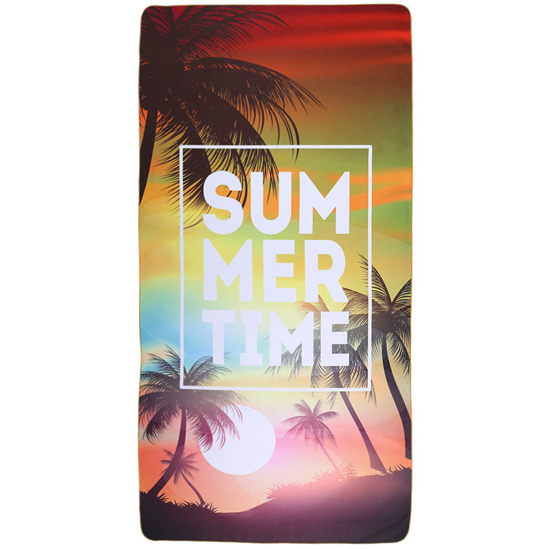 Microfiber Beach Printed Bath Towels